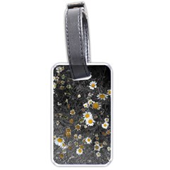 Black And White With Daisies Luggage Tags (one Side)  by okhismakingart