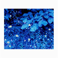 Blue Daisies Small Glasses Cloth (2-side) by okhismakingart