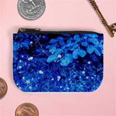 Blue Daisies Mini Coin Purse by okhismakingart