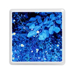 Blue Daisies Memory Card Reader (square) by okhismakingart