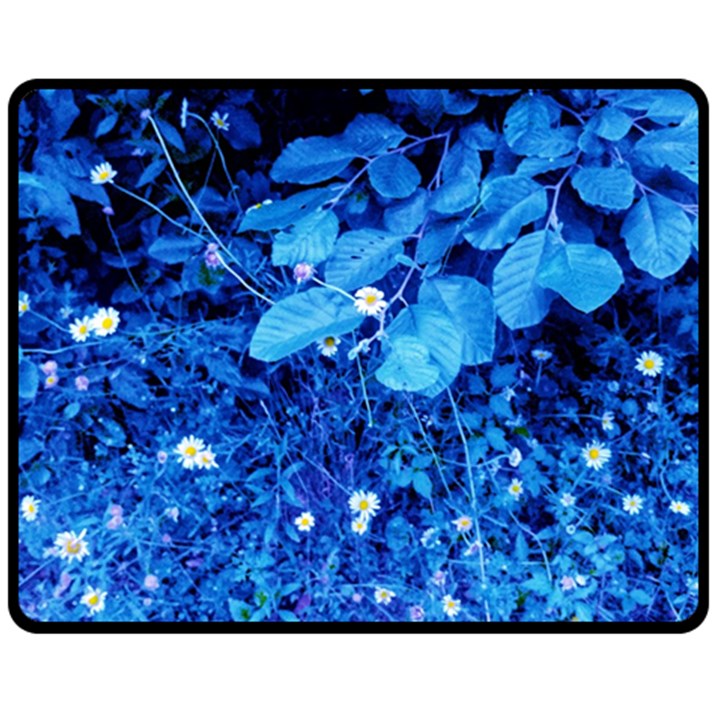 Blue Daisies Double Sided Fleece Blanket (Medium) 