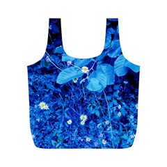 Blue Daisies Full Print Recycle Bag (m) by okhismakingart