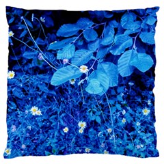 Blue Daisies Standard Flano Cushion Case (one Side) by okhismakingart