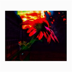 Neon Cone Flower Small Glasses Cloth by okhismakingart