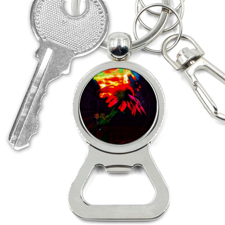 Neon Cone Flower Bottle Opener Key Chains