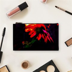 Neon Cone Flower Cosmetic Bag (small) by okhismakingart