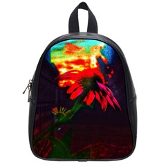 Neon Cone Flower School Bag (small)