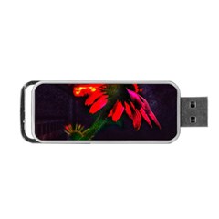 Neon Cone Flower Portable Usb Flash (two Sides) by okhismakingart