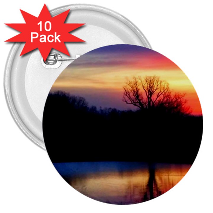 Pastel Sunrise 3  Buttons (10 pack) 