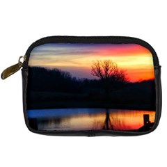 Pastel Sunrise Digital Camera Leather Case by okhismakingart