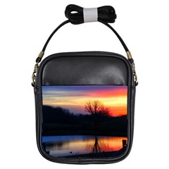 Pastel Sunrise Girls Sling Bag by okhismakingart