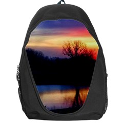 Pastel Sunrise Backpack Bag by okhismakingart