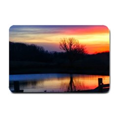 Pastel Sunrise Small Doormat  by okhismakingart