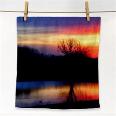 Pastel Sunrise Face Towel by okhismakingart