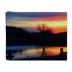 Pastel Sunrise Cosmetic Bag (xl) by okhismakingart