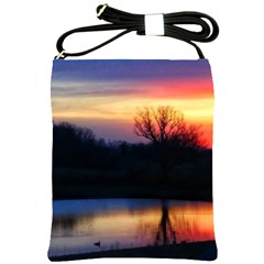 Pastel Sunrise Shoulder Sling Bag by okhismakingart