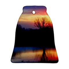 Pastel Sunrise Ornament (bell) by okhismakingart