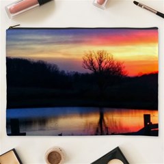 Pastel Sunrise Cosmetic Bag (xxxl) by okhismakingart