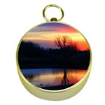 Pastel Sunrise Gold Compasses Front