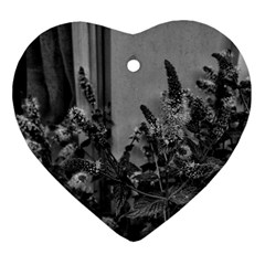 Black And White Mint Ornament (heart)