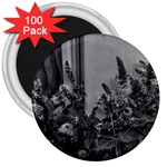 Black and White Mint 3  Magnets (100 pack) Front