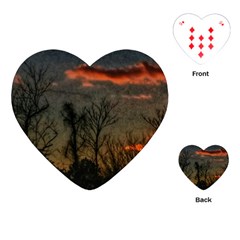 Old Sunset Playing Cards (heart) by okhismakingart