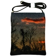 Old Sunset Shoulder Sling Bag by okhismakingart