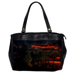 Old Sunset Oversize Office Handbag by okhismakingart