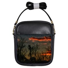 Old Sunset Girls Sling Bag by okhismakingart