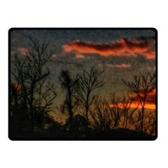 Old Sunset Double Sided Fleece Blanket (small)  by okhismakingart