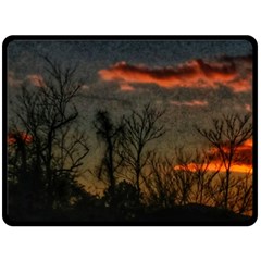 Old Sunset Double Sided Fleece Blanket (large)  by okhismakingart