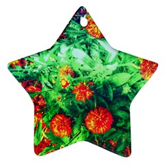 Intense Flowers Ornament (star)