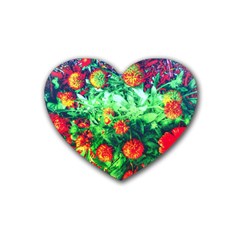 Intense Flowers Heart Coaster (4 Pack) 