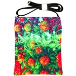 Intense Flowers Shoulder Sling Bag Front