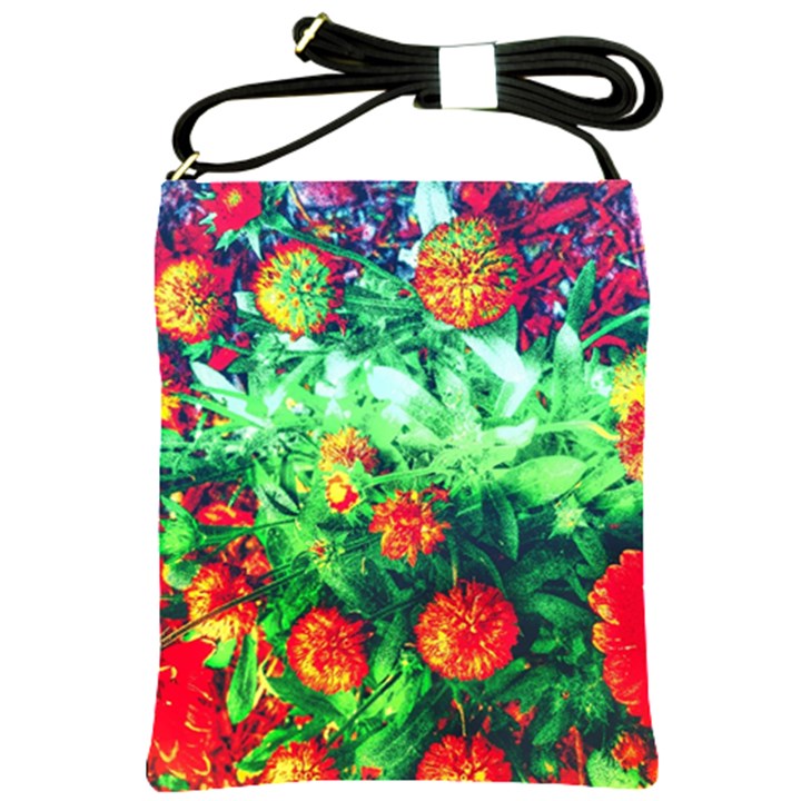 Intense Flowers Shoulder Sling Bag