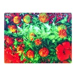 Intense Flowers Double Sided Flano Blanket (Mini)  35 x27  Blanket Front