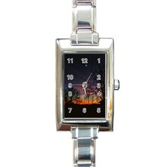 Darkness Falling Rectangle Italian Charm Watch by okhismakingart