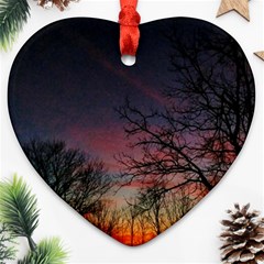 Darkness Falling Ornament (heart) by okhismakingart