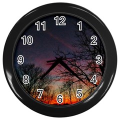 Darkness Falling Wall Clock (black) by okhismakingart