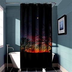 Darkness Falling Shower Curtain 36  X 72  (stall)  by okhismakingart