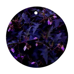 Purple Nettles Ornament (round) by okhismakingart