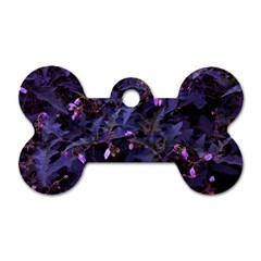 Purple Nettles Dog Tag Bone (one Side) by okhismakingart