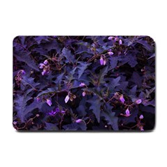 Purple Nettles Small Doormat  by okhismakingart