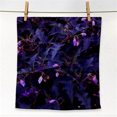 Purple Nettles Face Towel by okhismakingart