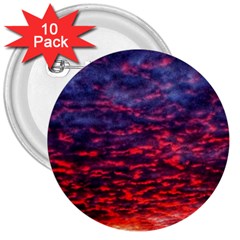 Blood Red Sunrise 3  Buttons (10 Pack)  by okhismakingart