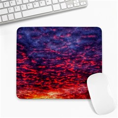 Blood Red Sunrise Large Mousepads by okhismakingart