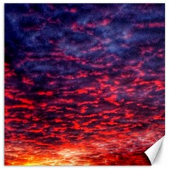 Blood Red Sunrise Canvas 16  X 16  by okhismakingart