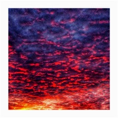 Blood Red Sunrise Medium Glasses Cloth by okhismakingart