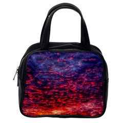 Blood Red Sunrise Classic Handbag (one Side) by okhismakingart