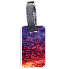 Blood Red Sunrise Luggage Tags (one Side)  by okhismakingart